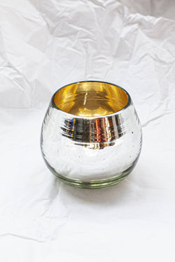 Blown glass candleholder
